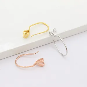 S925 Sterling Silber Ohrhaken in Gold, Silber und Roségold für DIY-Schmuckherstellung