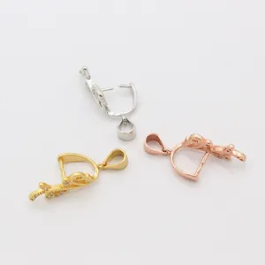 S925 Sterling Silber Anhängerschlaufen in Silber, Gold und Roségold für DIY Schmuck