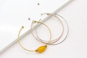 Detailed view of DIY S925 silver screw bracelets in gold, silver, and rose gold finishes