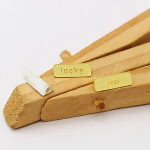 Polierte S925 Sterlingsilber Lucky-Perlen für DIY-Halsketten in Gold und Silber