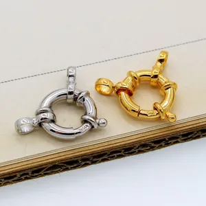 S925 Sterling Silber Federring-Verschlüsse in Gold und Silber für Schmuckherstellung