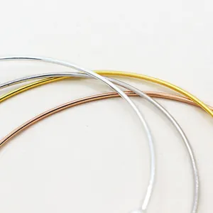 Pulseras minimalistas de cuentas en plata de ley S925 en acabados oro, plata y oro rosa