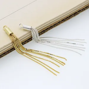 925 Ασήμι Box Αλυσίδα Φούντα DIY Αξεσουάρ Κατασκευής Κοσμημάτων Ασημί Χρυσό Επιμεταλλωμένο Κρόσσια Κρεμαστό για Σκουλαρίκια Κολιέ