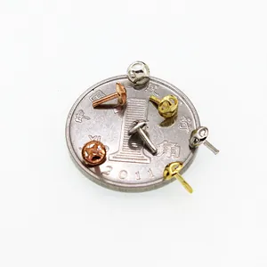 Three-color S925 sterling silver DIY bead hole stoppers shown next to a coin for scale