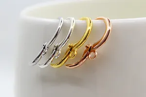 Macro detail of S925 sterling silver leverback earring hooks in gold and silver