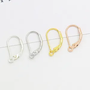 925 Sterling Silver Leverback Earring Hooks U Shape DIY Earring Findings For Jewelry Making Craft Components For Women Girls