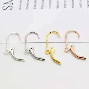 DIY S925 sterling silver lever-back earring hooks in gold, rose gold and silver finish