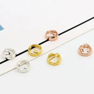 S925 sterling silver hollow star bead frame in silver, gold and rose gold finishes