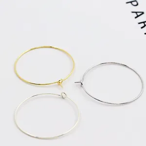 Driekleurige S925 sterling zilveren oorringonderdelen voor het maken van DIY sieraden