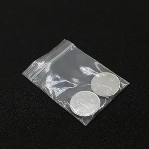 Sacs d'Emballage Auto-Scellables en PE Transparent Sacs de Rangement en Plastique Épais avec Fermeture Éclair pour Bijoux