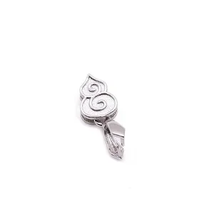 Colgante de calabaza en plata S925 con nudo chino para creación de joyas DIY