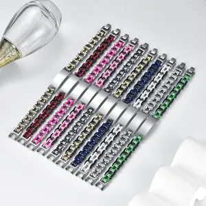 Titanium steel bike chain bracelets for men and women in multiple vibrant colors