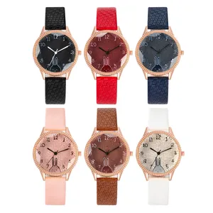 Fashion Women's Quartz Watch With Cartoon Rabbit Pattern Alloy Case Faux Leather Strap Rhinestone Casual Analog Wristwatch