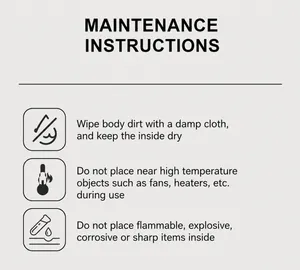 Detailed care instructions for waterproof cosmetic bag maintenance and storage