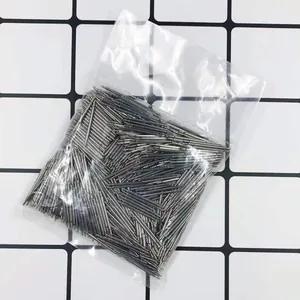 Universal silver stainless steel watch spring bars and link pins in a transparent bag