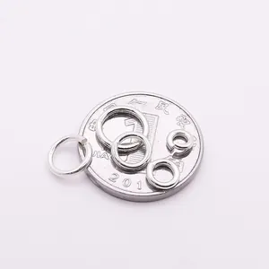 S925 sterling silver open jump rings in various sizes for DIY jewelry making