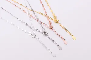 Close-up of S925 sterling silver heart-shaped chain showing the hallmarked clasp detail