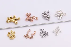S925 sterling zilveren kralen in goud, roségoud, zwart en zilver voor DIY-sieraden