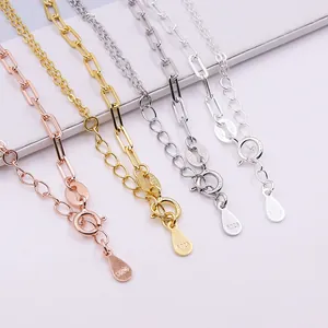 Bracciale a graffetta in argento sterling S925 in finiture oro, oro rosa e argento