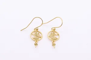Detailed S925 sterling silver crane and cloud earring bases for DIY pearl jewelry