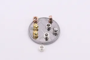 S925 zilveren cilinder kralen in goud en roségoud met maatreferentie voor sieraden