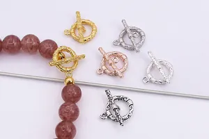 Nahaufnahme der Vintage S925 Sterlingsilber OT-Knebelverschlüsse für DIY-Schmuck