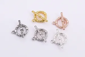 S925 Silber OT-Knebelverschlüsse für DIY-Schmuck in fünf verschiedenen Metallfarben
