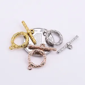 S925 Sterling Silber OT-Verschlüsse für DIY Halsketten in Gold Silber und Roségold Tönen