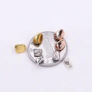 S925 sterling silver irregular spacer beads in gold, rose gold and silver for DIY