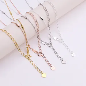 S925 sterling silver beaded cross chain in silver, gold, rose gold and gun black finish