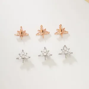S925 plata de ley bases colgante reina del hielo para joyas de bricolaje y perlas