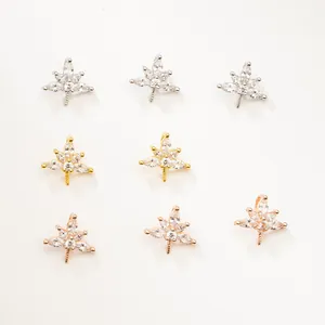Colgante de hoja de membrillo en plata S925 en acabados plata, oro y oro rosa