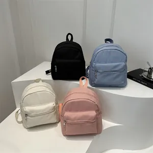 Mochila Mini Casual para Mujer Ligera Impermeable Tela Oxford Mochila Pequeña Simple Multibolsillos Daypack de Viaje Street