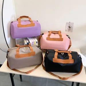Sac de Sport Grande Capacité Femmes Séparation Sec Humide Sac de Voyage Avec Compartiment Chaussures Imperméable Main Sports