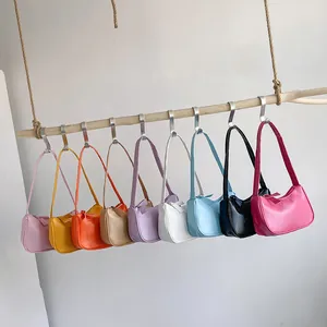 Minimalistische Einfarbige PU-Leder Achseltasche Für Damen Mode Hobo Knödel Schultertasche Mit Schleifendetail Für Freizeit-Outfit