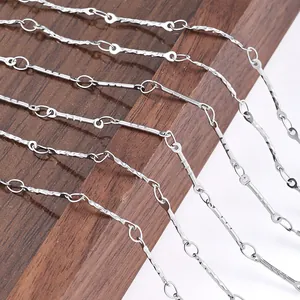 Catena In Acciaio Inossidabile Con Maglie A Barra Martellata Per Creazione Gioielli Fai Da Te Catena Per Collane Bracciali Minimalista