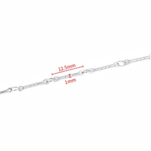 Catena a maglie in acciaio inox con barre da 12,5 mm per la creazione di gioielli