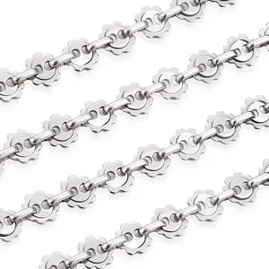 Industrielle Gliederkette aus Edelstahl für Hip-Hop DIY-Schmuck und Accessoires