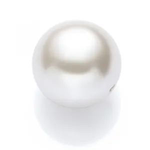Polished white round 3-14mm ABS pearl bead with hole for DIY jewelry making