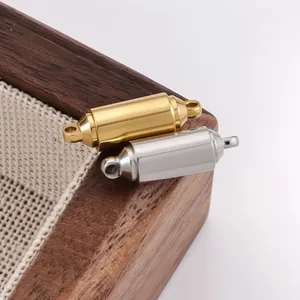 Polished gold and silver capsule magnetic clasps for DIY stainless steel jewelry