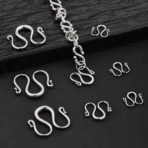 Connettori per Gioielli in Acciaio Inossidabile con Gancio a W per Bracciale Collana Fai-da-te Chiusure con Gancio a M Placcatura in Oro 18K per Creazione Gioielli