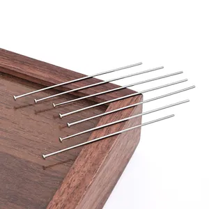 Stainless Steel Flat Head Pins T-Pins For DIY Jewelry Making Beads Findings Necklace Bracelet Accessories Craft Material