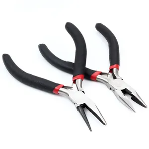 Mini Stainless Steel Jewelry Pliers For DIY Jewelry Making Needle Nose Round Nose Diagonal Cutters Handmade Crafting Tools