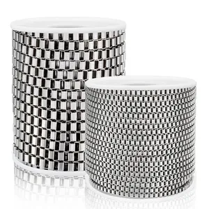 Polished stainless steel box chain spools for DIY jewelry making and fashion accessories