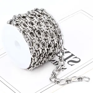 Edelstahl Gliederkette Handgefertigte DIY Schmuckherstellung Zubehör Silber Metallkette Für Halskette Armband Dekoration