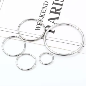 Anillos de Salto Abiertos de Acero Inoxidable Conectores de Círculo Redondo para Accesorios de Fabricación de Joyas DIY