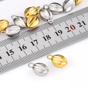 Pendentif carambole en acier inoxydable avec règle de mesure pour bijoux DIY créatifs