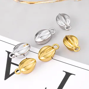 Pendentifs carambole en acier inoxydable poli or et argent pour création de bijoux