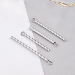 Roestvrijstalen Gelaste Ring Verbindingsstang Staaf Voor DIY Sieraden Maken Oorbellen Ketting Hanger Rond Vierkant Stijl