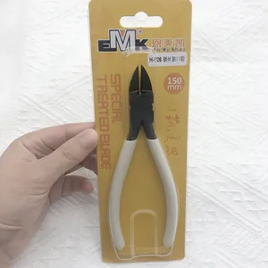 Embalaje de alicates de corte de acero de 150mm con cuchilla tratada y cartón amarillo
